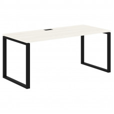 Стол прямой EQST 1780 Ясень Траун/Черный 1760х800х750 EDIS