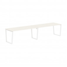 Стол 2-х местный EVWST 3580 Ясень Траун/Белый 3526х800х750 EDIS