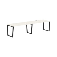 Стол 2-х местный EVWST 3180 Ясень Траун/Черный 3126х800х750 EDIS