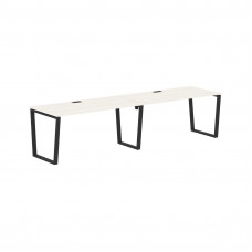 Стол 2-х местный EVWST 3180 Ясень Траун/Черный 3126х800х750 EDIS