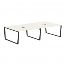 Стол 4-х местный EVWST 3116 Ясень Траун/Черный 3126х1606х750 EDIS