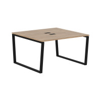 Стол 2-х местный EVWST 1313 Дуб Денвер светлый/Черный 1360х1346х750 EDIS