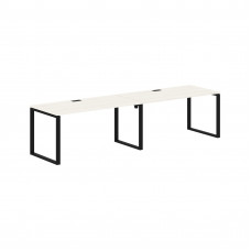 Стол 2-х местный EQWST 3180 Ясень Траун/Черный 3126х800х750 EDIS