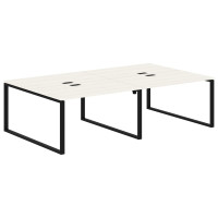 Стол 4-х местный EQWST 2716 Ясень Траун/Черный 2726х1606х750 EDIS