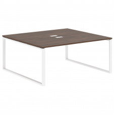 Стол 2-х местный EQWST 1716 Дуб Денвер тёмный/Белый 1760х1606х750 EDIS