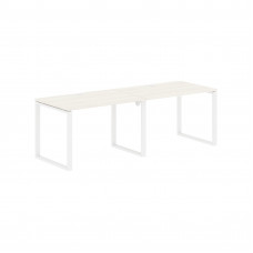 Стол 2-х местный EQWST 2380 Ясень Траун/Белый 2326х800х750 EDIS