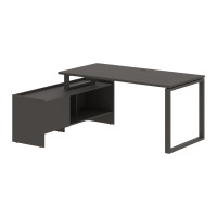 Стол с тумбой EQCT 17814 Мокко/Мокко 1760х1400х750 EDIS