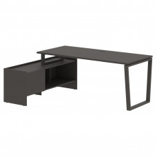 Стол с тумбой EVCT 19814 Мокко/Мокко 1960х1400х750 EDIS