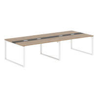 Конференц стол EQCT 3114 Дуб Денвер светлый/Мокко/Белый 3132х1346х750 EDIS