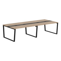 Конференц стол EVCT 3114 Дуб Денвер светлый/Мокко/Черный 3132х1346х750 EDIS