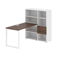 Стол-стеллаж EQRST 1113 Дуб Денвер тёмный/Белый/Белый 1790х1120х1355 EDIS