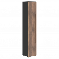 Шкаф высокий узкий VRHCS 40.1 Американский орех/Яшма черный 400х430х2253 VELION VENEER