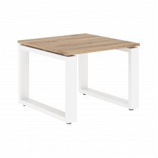 Стол журнальный ECT 6060 Дуб Денвер светлый/Белый 600х600х450 ENIO