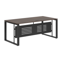 Стол руководителя EST 189M Дуб Денвер темный/Антрацит 1800х900х750 ENIO