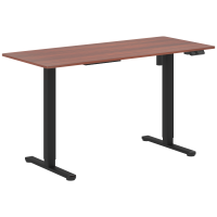 Стол письменный AT-003.1 Дуб Темный/Черный 1400х600х720-1180 XTEN-UP