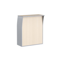 Стойка ресепшн РС-1 Беларусь Клен/Металлик 940*510*1150 IMAGO