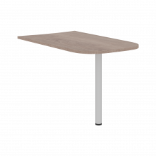 Брифинг - приставка XB 127 Дуб Сонома/Алюминий 1200х700х750 XTEN