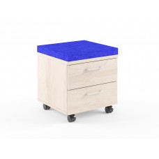 Тумба с подушкой XMC-2D.1 Бук Тиара/Синий XTEN