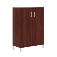 Шкаф средний с глухими дверьми B 420.6 Бургунди 900х450х1286 BORN