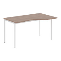 Стол эргономичный СА-2S(R) Ясень Шимо/Белый 1400х900х755. IMAGO-S