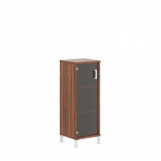 Шкаф-колонка средняя со стеклянной дверью B 421.8 Орех Даллас 475х450х1286 BORN