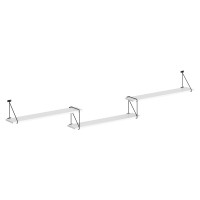 Полка с полкодержателями SH3-ROD/BAR Белый 2380х166х392 COFFEE