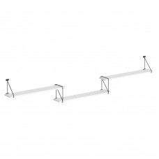 Полка с полкодержателями SH3-ROD/BAR Белый 2380х166х392 COFFEE