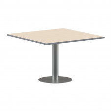 Конференц стол ПРГ-6 Клен/Алюминий 1200х1200х750