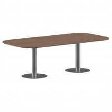 Конференц стол ПРГ-8 Ясень Шимо/Алюминий 2400х1200х750