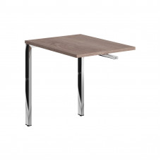 Брифинг приставка XGB 860.1 Дуб Сонома/Нержавеющая сталь 800х600х750 XTEN GLOSS