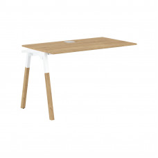 Стол приставной FIST 1167 Дуб Гамильтон/Белый-Бук 1180х670х733 FORTA