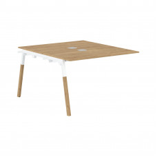 Стол приставной FIWST 1113 Дуб Гамильтон/Белый-Бук 1180х1370х733 FORTA
