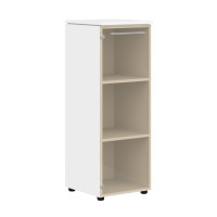 Шкаф колонка со стеклянной дверью MMC 42.2 Белый 429х423х1188 МОРРИС (MORRIS)