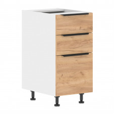 Шкаф напольный с ящиками MOB 4082.2 Дуб Бофорд/Белый 400х560х820 CORSICA