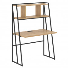 Стол компьютерный LCD 1160 Дуб Бофорд/Черный 1042х600х1500 LOFTIS