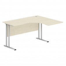 Стол эргономичный СА-3M(R) Клен*/серебро 1400х1200х755 IMAGO-M