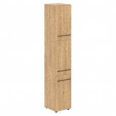 Шкаф колонка с 3-мя глухими малыми дверьми LHC 40.8 Дуб Бофорд 400х430х2253 LOFTIS