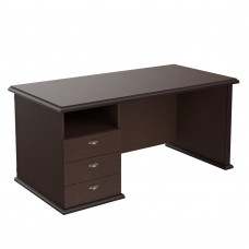 Стол руководителя однотумбовый RDT 168.A(L) Венге Магия 1600х800х750 RAUT