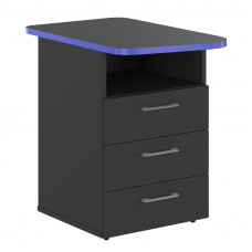 Тумба приставная SKLC-3D.1A Антрацит/Дельфт (Синий) 467х735х681 SKILLL