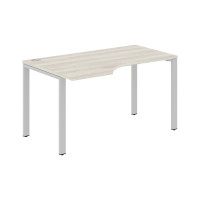 Стол эргономичный XS6CET 149(L) Сосна Эдмонт/Серый 1400х900х750 XTEN-S60
