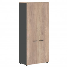 Шкаф с глухими дверьми и топом JHC 85.1 Дуб Каньон/Антрацит 856х452х1949 JAY
