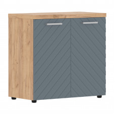 Шкаф с глухими малыми дверьми и топом TLLC 85.1 Серо-голубой/Дуб Бофорд Z 854х452х833 TORR LUX