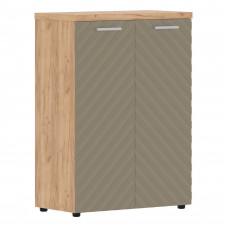 Шкаф с глухими средними дверьми и топом TLMC 85.1 Капучино/Дуб Бофорд Z 854х452х1203 TORR LUX