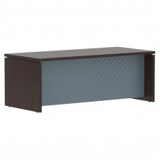 Стол руководителя TLST 209H Венге Магия Z/Серо-голубой 2000х900х750 TORR LUX