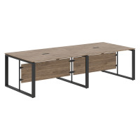 Стол для заседаний ECT 2812 Кария Пальмира/Антрацит 2800х1200х750 ENIO