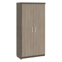 Шкаф для одежды СФ-534873 Бетон чикаго тем F187 ST9/Дрифтвуд H3090 ST22 1035х454,5х2083 WOOD&STONE