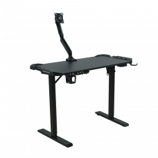Стол письменный игровой с подъемным механизмом WTG001 Черный/Черный 1050х560х750-1150 XTEN-UP