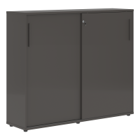 Шкаф средний с дверьми купе EMC 1643 Мокко/Мокко/Мокко 1606х430х1355 EDIS