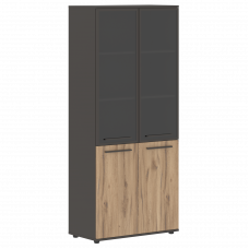 Шкаф высокий широкий EHCS 85.7 Дуб Денвер светлый/Мокко/Мокко 852х430х1967 EDIS