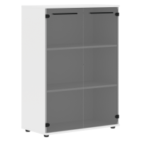 Шкаф средний широкий EMCS 85.2 Черный/Белый 852х430х1199 EDIS